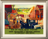Farm Collection and Delivery Services Framed Giclee Print by Andrew Johnson