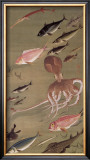 Fish Athletic Meeting Framed Giclee Print by Jyakuchu Ito