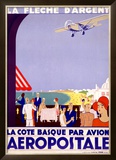 La Fleche d'Argent, Aeropostale Framed Giclee Print