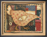 Patchwork Hen Prints by Diane Kaylor