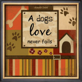 A Dog's Love Never Fails Print by Jennifer Pugh