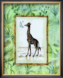 Jungle Giraffe Poster by Marie Frederique