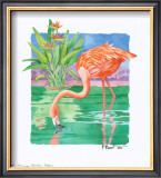 Flamingo Paradise  Repose Art by Paul Brent