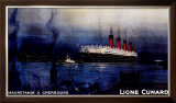 Cunard Line, Mauretania to Cherbourg Framed Giclee Print by Kenneth Shoesmith