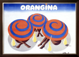 Orangina Framed Giclee Print by Bernard Villemot