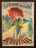 Cycles Decauville Framed Giclee Print by Ernest Clouet