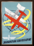 Jugoslovenski Airtransport Airline Framed Giclee Print