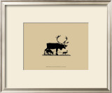 Elk Silhouette I Art