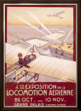 Expo Aerienne Framed Giclee Print by Georges Dorival
