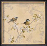 Chickadee and Pear Posters by Jill Schultz McGannon