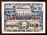 Haverly's United Mastodon Minstrels Framed Giclee Print by Matt Morgan