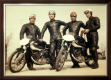 Ducati Agusta Moto Morini Team Framed Giclee Print