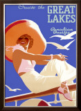 Canadian Pacific Great Lakes Cruise Framed Giclee Print