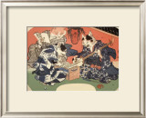 Singing Kimono Cats with Shamisen Prints by Daisuke Yamashina