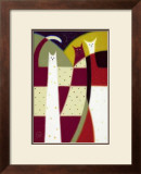 Three Cats Art by Govinder Nazran