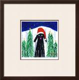 Santa Dog Limited Edition Framed Print by Ken Bailey