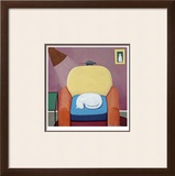 A Hardworking Cat Limited Edition Framed Print by Ken Bailey