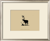 Elk Silhouette VI Print