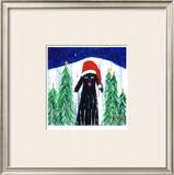 Santa Dog Limited Edition Framed Print by Ken Bailey