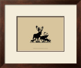Elk Silhouette III Print