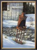Milk Can Bird Bath Prints by Michael Humphries