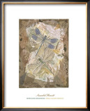 Honeycomb Dragonflies Print by David Hewitt