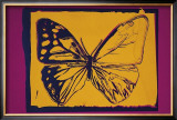 Vanishing Animals: Butterfly, c.1986 (Yellow on Purple) Prints by Andy Warhol