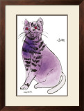 25 Cats Named Sam and One Blue Pussy by Andy Warhol, c.1954 (Purple Sam) Print by Andy Warhol