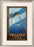 Try a Fly by the LNER, LNER Poster, circa 1925 Framed Giclee Print by Verney L Danvers