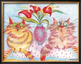 Two Companions Framed Giclee Print by Esther Szegedy