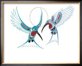 Hummingbirds Limited Edition Framed Print by Richard Shorty