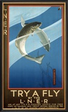 Try a Fly by the LNER, LNER Poster, circa 1925 Framed Giclee Print by Verney L Danvers