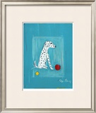 Dalmatian with Red and Yellow Ball Limited Edition Framed Print by Ken Bailey
