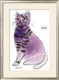 25 Cats Named Sam and One Blue Pussy by Andy Warhol, c.1954 (Purple Sam) Posters by Andy Warhol