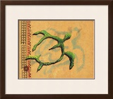 Hilihili Honu, Green Sea Turtle Framed Giclee Print by Lynn Cook