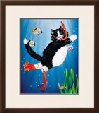 Snorkel Kitty Posters by Peter Powell