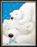 Fluffy Bears II Print by Alison Edgson