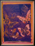 Vanishing Animals: Butterflies, c.1986 (Peach on Navy) Posters by Andy Warhol
