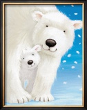 Fluffy Bears I Poster by Alison Edgson