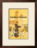 United Airlines: Southern California, Franciscan Monk and Spanish Mission Posters by Stan Galli