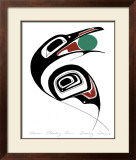 Raven Stealing Sun Limited Edition Framed Print by Danny Dennis