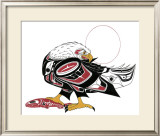 Eagle and Salmon Limited Edition Framed Print by Richard Shorty