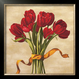 Bouquet Rubino Prints by Lisa Corradini