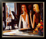 At Piano Bar Poster by Shana 