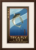Try a Fly by the LNER, LNER Poster, circa 1925 Framed Giclee Print by Verney L Danvers
