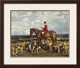 Stanley Barker And The Pytchley Hounds Limited Edition Framed Print by Sir Alfred Munnings