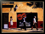 Contrebasse En Balade Prints by Alain Bertrand