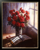 Bible and Roses Prints by Lynn Pitard