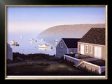 Monhegan Harbor Limited Edition Framed Print by Daniel Pollera