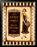 Paris Dress Boutique Prints by Kimberly Poloson